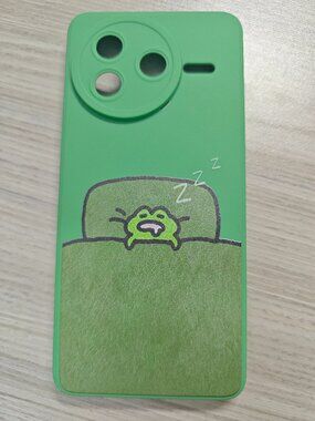 Funny Sleepy Frog Phone Case | Meme Vibe Green Case